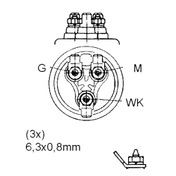 Sensor de presión 0-5 Bar 1/8”-27 NPTF polos aislados con alarma - Vdo