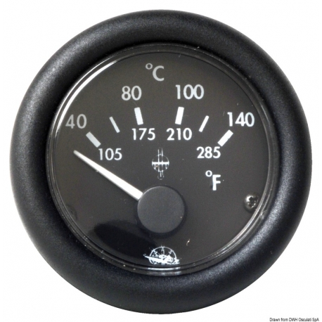 Indicatore temperatura olio 40°-150° Ø 59 mm. 12 V - Guardian
