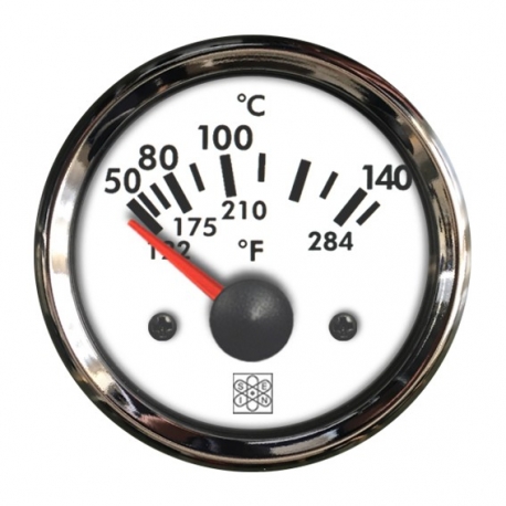 Indicatore temperatura olio 50°-150° Ø 52 mm. 24 V Cromo - San Giorgio Sein