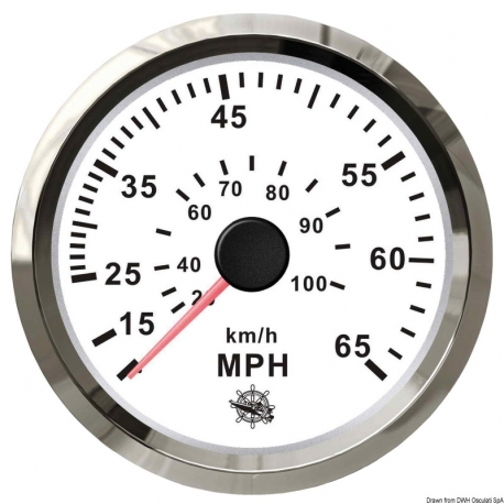 0-65 MPH meter Ø 96 mm. 12/24 V