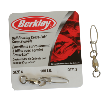 Berkley McMahon snap hooks with swivel 175 LBs Ball Bearing
