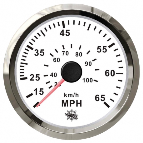Hastighetsmätare 0-85 km/h Ø 96 mm. 12/24 V