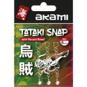 Akami Tataki Snap med boret perle og hurtigutløsende karabinkrok