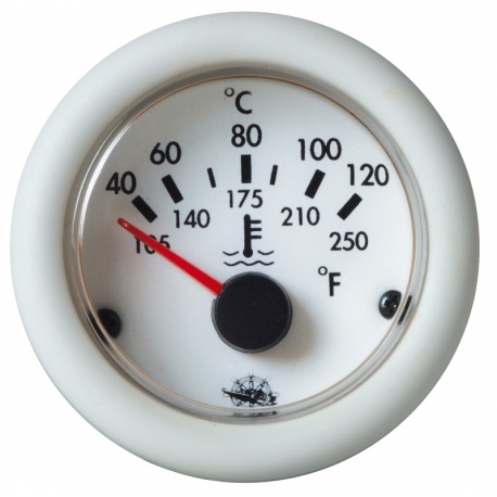 Indicatore temperatura acqua 40°-120° Ø 59 mm. 12 V - Guardian