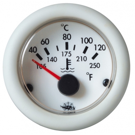 Indicatore temperatura acqua 40°-120° Ø 59 mm. 12 V - Guardian