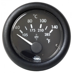 Vattentemperaturmätare 40°-120° Ø 59 mm. 24 V - Guardian 2