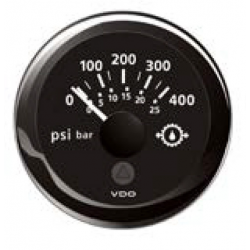 Oil pressure indicator for inverter 0-25 bar Ø 52 mm. 12/24 V - Vdo