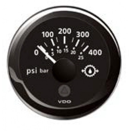 Indicador de presión de aceite para inversor 0-25 bar Ø 52 mm. 12/24 V - Vdo