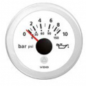 Indicatore pressione olio 0-10 bar Ø 52 mm. 12/24 V - Vdo