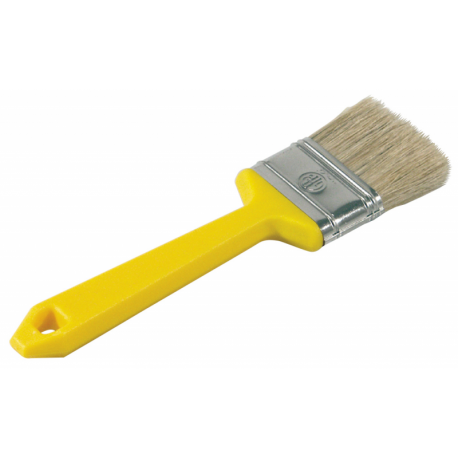 Brush with plastic handle