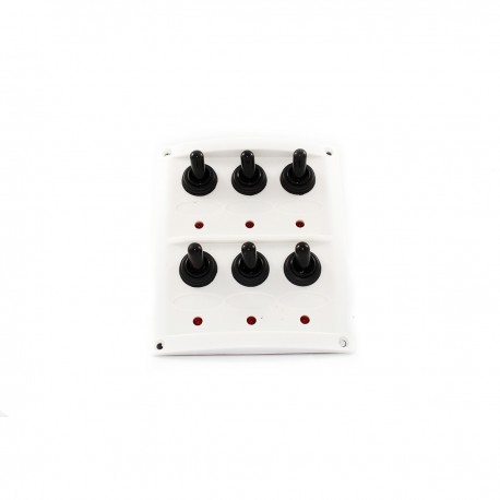 Elpanel med 6 brytare