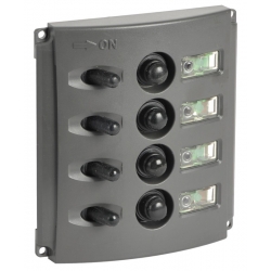 Schalttafeln mit automatischen Sicherungen und Doppel-LEDs