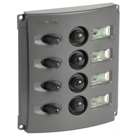 Panneaux électriques avec fusibles automatiques et doubles LEDs