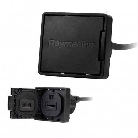 RCR-1 Bulkhead mount SD card reader with 1m cable and Micro SD connector - Raymarine