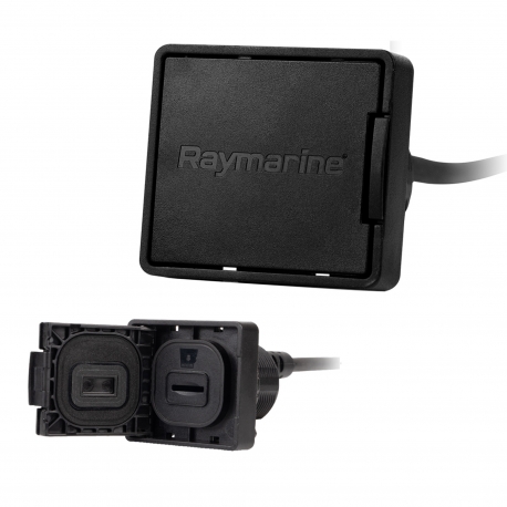 RCR-1 Lettore di carte SD per montaggio a paratia con cavo 1mt e connettore Micro SD - Raymarine