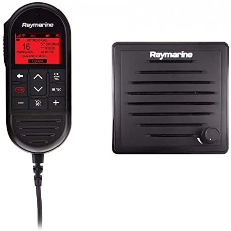 Ray60/63-Ray70/73-Ray90-91 2. Stationsbausatz - enthält Raymic Handgerät, Y-Kabel, Passivlautsprecher und 10m Kabel - Raymarine