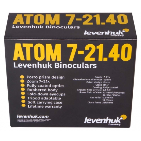 Atom 7-21x40 Binoculars - Levenhuk
