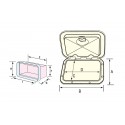 Container with door for VHF, CB, Radio with lock