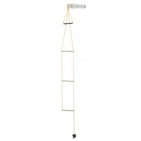 Flush-mounted safety/emergency ladder