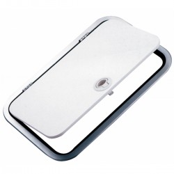 Door in light alloy and methacrylate profile