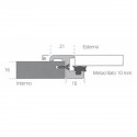 Porte en alliage léger et profil en méthacrylate