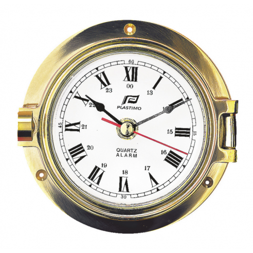 Plastimo PLASTIMO 12768 OROLOGIO C/SILENZIO RADIO OTTONE LUCIDO 3 " 