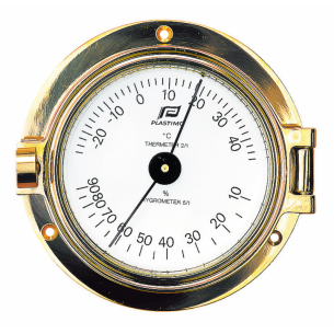 Thermo-hygromètre en laiton...