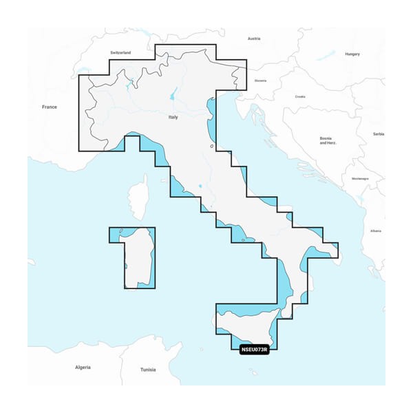 Cartografia Garmin Navionics+ con supporto SD/Micro SD : Zona - Italia Laghi e fiumi - NSEU073R