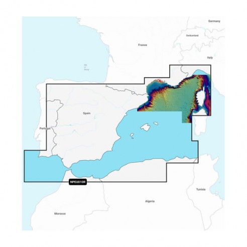 Navionics Platinum+ kartografi med stöd för SD/Micro SD