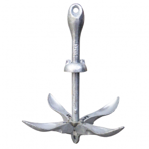 Folding galvanized steel umbrella anchor
