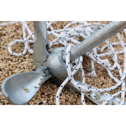 Hopfällbart paraplyankare i galvaniserat stål