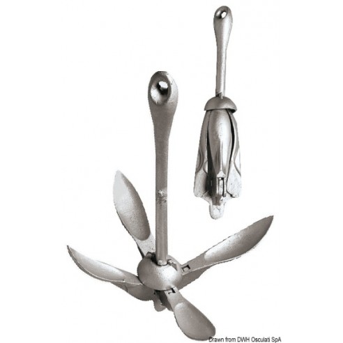 Anclaje de paraguas plegable de acero galvanizado