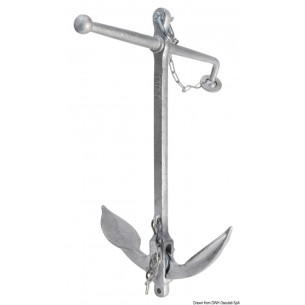 Ancla plegable de acero galvanizado Almirantazgo