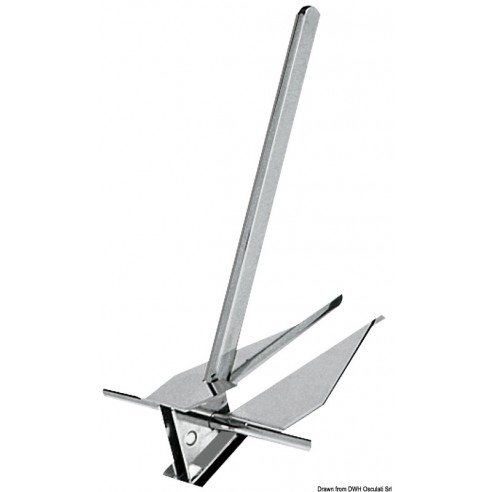 Danforth type stainless steel anchor