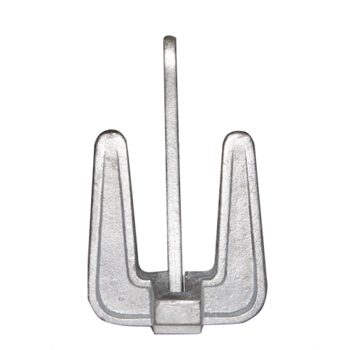 Hall-type anchor in galvanized steel