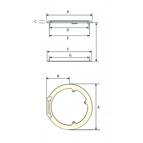 White plastic manhole