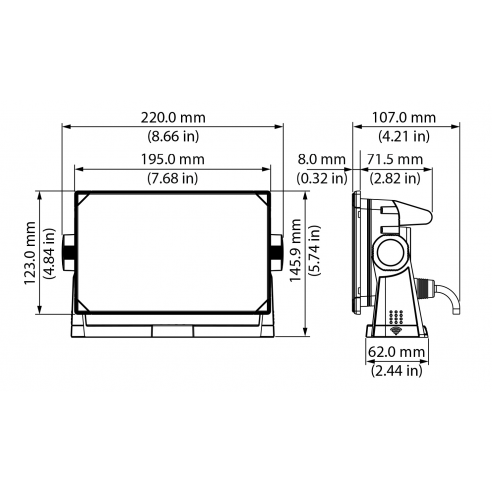 Nsx 3007 chartplotter with Active Imaging 3-in-1 transducer - Simrad