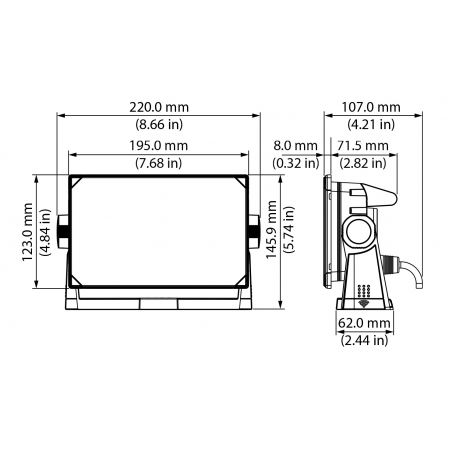 Nsx 3007 Chartplotter con Transductor 3 en 1 de Imagen Activa - Simrad