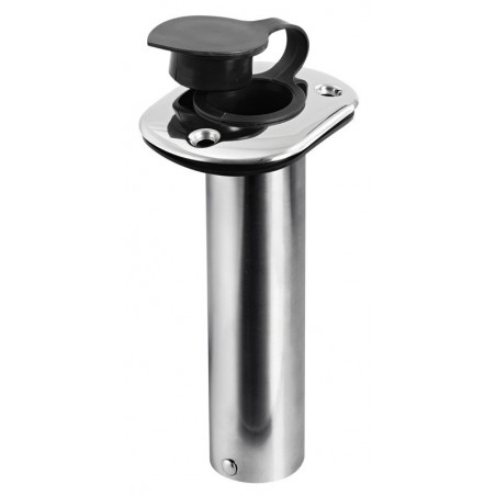 0° stainless steel recessed rod holder