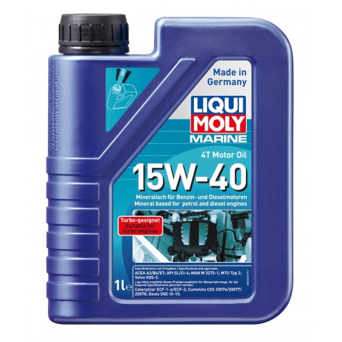 Aceite de motor 4T Marine 15W-40 1 litro - Liqui Moly 25015