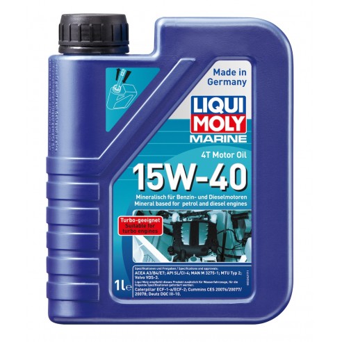 Olio motore 4T Marine 15W-40 1 lt. - Liqui Moly 25015