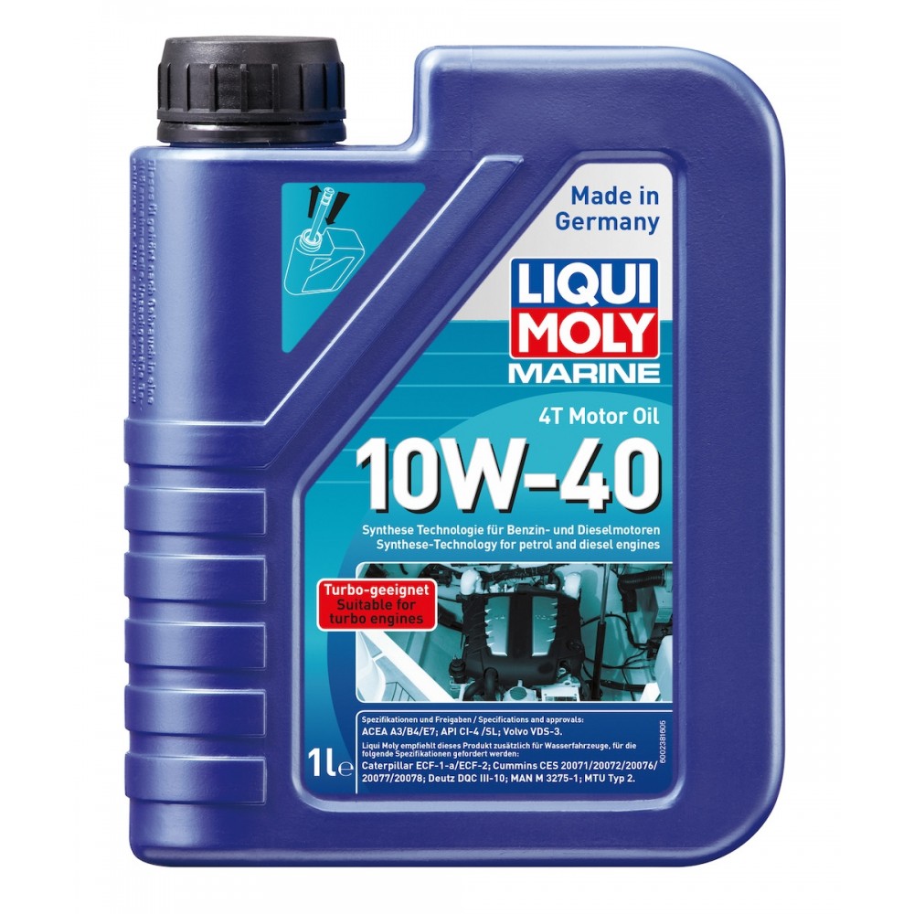 Olio motore 4T Marine 10W-40 1 lt. - Liqui Moly 25012