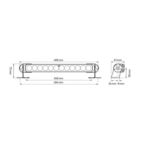 Sea Hawk 350 LED-projector - Hella Marine