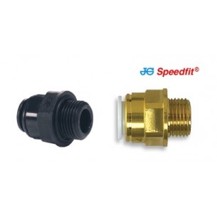 Gerader Messingstecker Ø 22 mm. 3/4" - John Guest