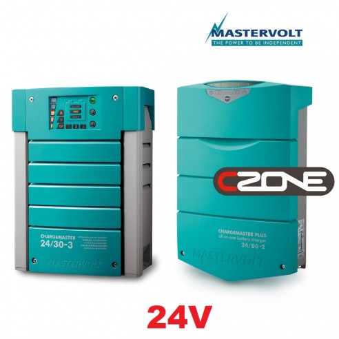 Caricabatterie Chargemaster 24V 110A Plus CZone 2 uscite - Mastervolt
