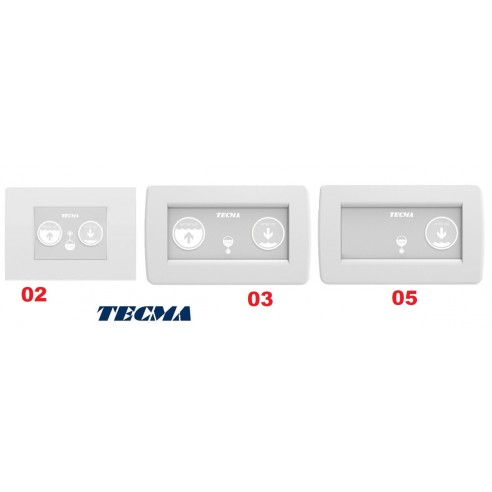 Control Panel Multiframe 2 pulsanti -Tecma