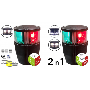 Fanale Tricolore Navipro Led con base - Mantagua