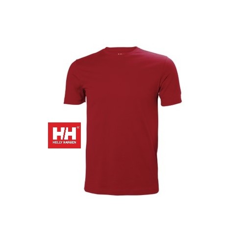 T-Shirt Crew in cotone rossa - Helly Hansen