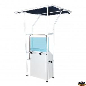 T-Top in white painted aluminum - Covy Line