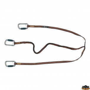 Cordon ombilical élastique statique avec 3 mousquetons - Segura